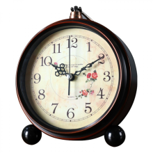 Réveil de style vintage, horloge de bureau, horloge de table décorative, silencieuse (sans tic-tac).