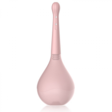 Poire à lavement en silicone avec 5 orifices de pulvérisation d'eau et conception ergonomique anti-reflux