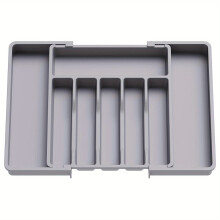 Silverware Drawer Organizer Adjustable Utensil Tray 1pc