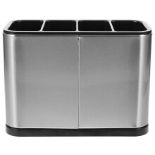 Stainless Steel Cutlery Holder for Countertop with Drain
