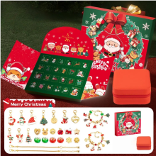 Cadeau créatif de Noël 2025 : Bracelet à faire soi-même (boîte surprise) pour enfants