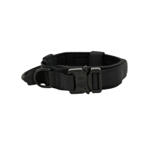 Collare per cani di grossa taglia, stile militare resistente, per pitbull e pastori tedeschi, tessuto in nylon regolabile