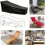 Capa impermeável e resistente para espreguiçadeira de jardim - Preta, 78 x 29,5 x 31,5 polegadas (198 x 75 x 80 cm). 2