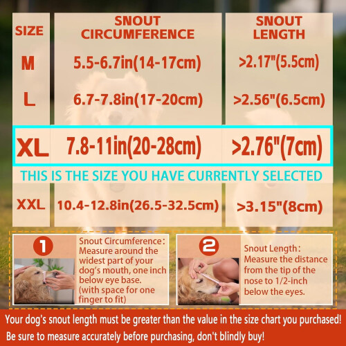 Soft Breathable Dog Muzzle for Large Breeds 1 Pack 1
