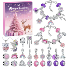 Bracelet de Noël 2025 à faire soi-même, coffret surprise, cadeau de Noël idéal pour les enfants