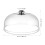 Clear Plastic Cake Dome Cloche Bell Screen Tray Cover 2