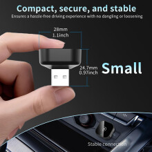 Relativelk Wireless CarPlay & Android Auto Adapter, Plug & Play 2-in-1 for compatible with iPhone/Android, 2.4/5GHz WiFi + BT 5.0