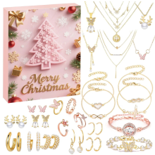 Kit de bracelet à monter soi-même pour le compte à rebours de Noël 2025 | Boîte surprise pour enfants