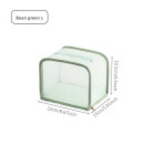 (Green S) Transparent Storage Purse Bag For Wall Hanging Use With Breathable Material Mesh