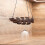 Portabicchieri da vino a soffitto, design Monstera, 12 scomparti 1
