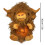 2 τεμάχια καφέ λούτρινα παιχνίδια Highland Cow, λούτρινες κούκλες 30cm – Δώρα Αγίου 6