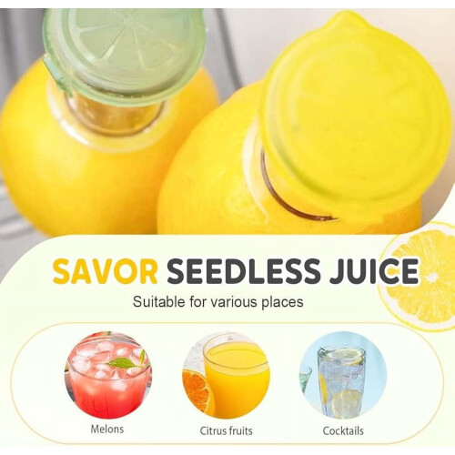 Mini Portable Lemon Juicer Screw-Top Citrus Press Green 2