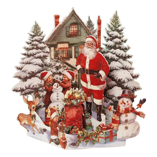 3D Christmas Greeting Card with Envelope 1