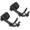 Drum Microphone Clips, 2 Pcs Adjustable Plastic Shockproof Drum Hoop Clip Microphone Clip Holder (Bl 1