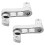 Motorcycle Foot Peg Extensions Silver Aluminum 1 Pair 6