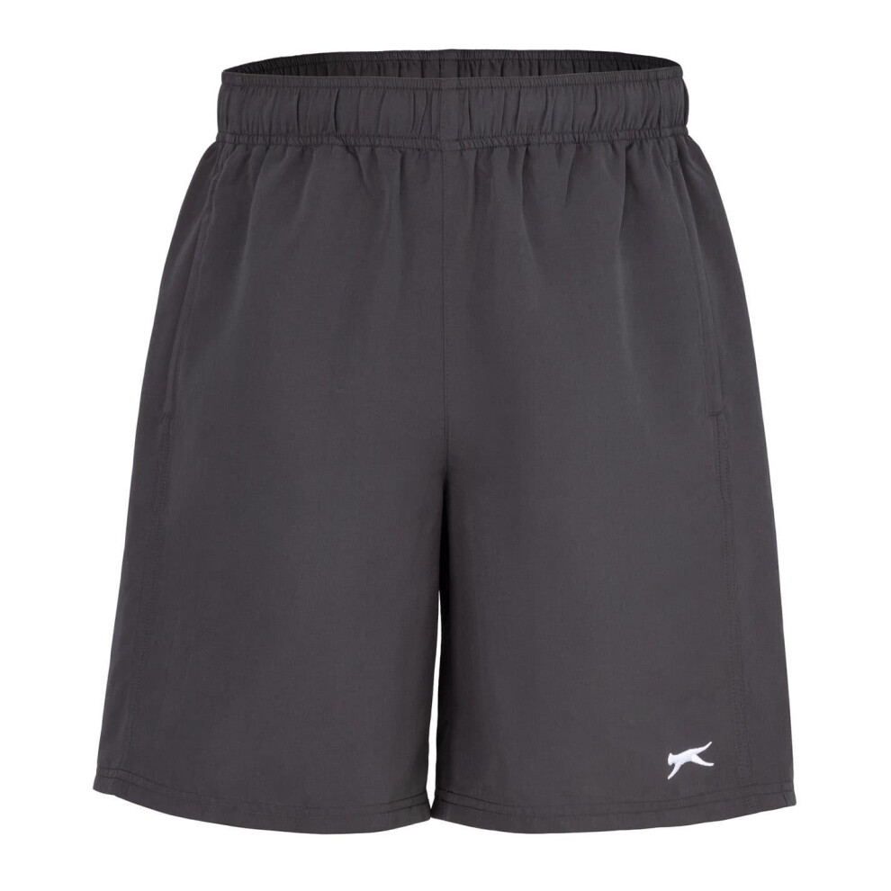 Slazenger (Xxl, Charcoal) Mens Logo Shorts