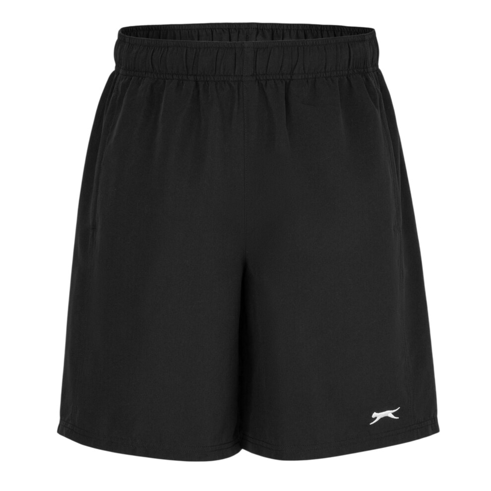 Slazenger (Xl, Black) Mens Logo Shorts