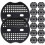 100 τεμάχια φλάντζα για συνδετήρες τοπίου για συνδετήρες τοπίου που ασφαλίζουν 5