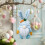 Easter Gnome Doll Bunny Blue Hanging Decoration 2