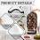 Protective Case Mushroom and Butterfly Pattern 1pc Top Handle Reusable for Household 4