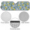 Foldable Daisy Lemon Windshield Sun Shade for Jeep Wrangler 6