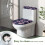 WC-Deckelbezug-Set (2 Stück), staub- und fleckenabweisend, elastischer Rand, waschbar 4