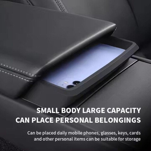 Model Y center console armrest storage box D1F8 U6Y6 P1F7 2