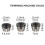 6/8pcs6mm6.35mm8mm Collet Chuck Router Bit Router Bit Caramel για χάραξη, κοπτική μηχανή, ηλεκτρικό φρέζα, 6
