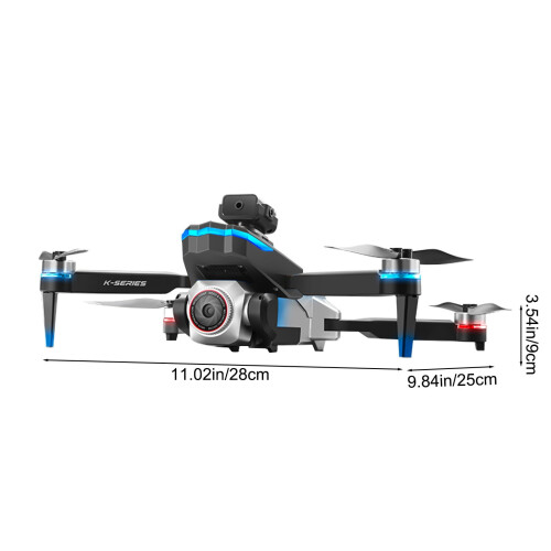 1080P RC Drone for Adults w/ Obstacle Avoidance, Optical Flow, Trajectory Flight, Headless Mode, Gravity Sensor, Brushless Motor, Bag & Battery 1