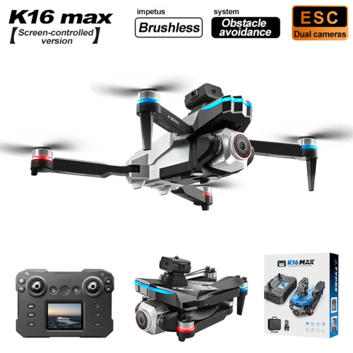 1080P RC Drone for Adults w/ Obstacle Avoidance, Optical Flow, Trajectory Flight, Headless Mode, Gravity Sensor, Brushless Motor, Bag & Battery 2