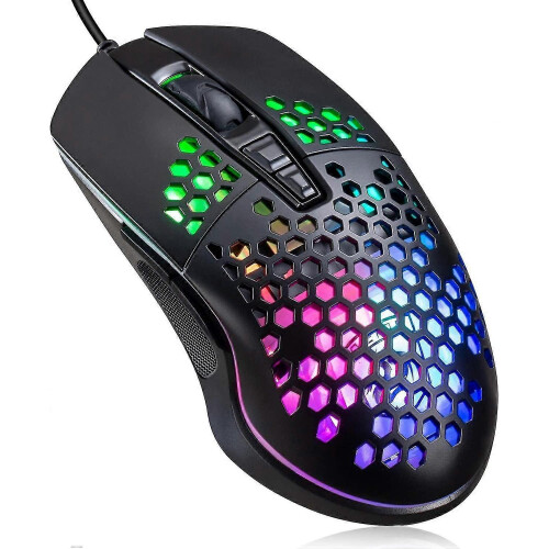(Black) Lightweight Wired Gaming Mouse