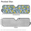 Foldable Daisy Lemon Windshield Sun Shade for Jeep Wrangler 5