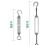 Shade Sail Hardware Kit for Triangle/Rectangle Sun Shade Sails Installation 6mm 3