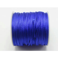 25 Meters Nylon Chinese Satin Silk Knot Cord 2.5mm RATTAIL Thread Necklace Spool-Coffee