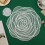 Floral Round Coasters Set 4pcs for Home Wedding Tabletop 6