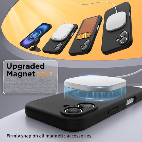 Θήκη iPhone16Plus με υγρή σιλικόνη MagSafe 6,7 ιντσών 1