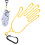 Golf Gloves Support Holder with Carabiner Portable Frame 3