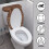 Toilet Seat Cover Set 2 Pack Comfortable and Practical for Bathroom Home Comfort, Soft, Easter 4