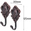 Vintage Rose Pattern Curtain Holdbacks Bronze Zinc Alloy 2