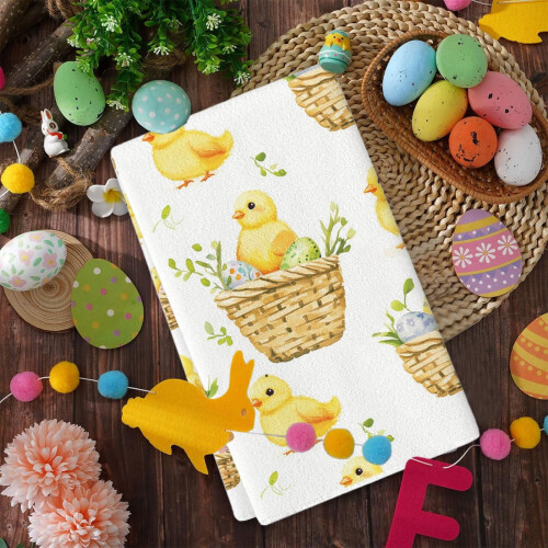 Easter Kitchen Towel Bunny Egg Design 15.75x23.62 Inch 1
