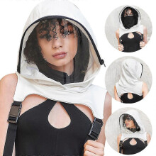 Hooded Mask Hooded Face Shield Face Protective Shield Transparent Hooded Hat Shield