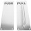 Door Push Pull Handle Stainless Steel Plated Silver 7