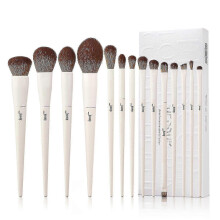 Set di 10 pennelli per il trucco, pennelli per trucco sintetici di alta qualità per cipria, fondotinta, contouring, fard