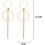 Geometric Double Circle Hoop Earrings with Infinity Knot 7