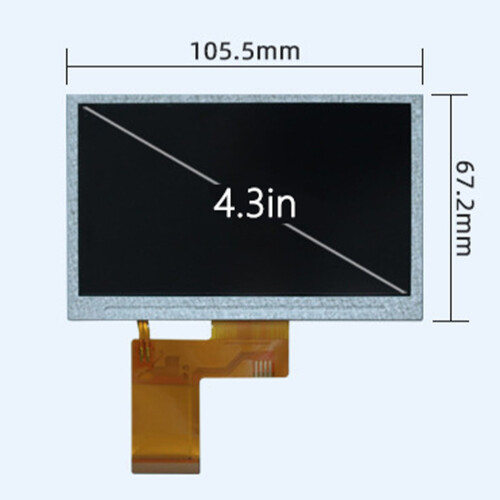 FEAMOS 4.3in Screen,4.3Inch LCD Display Screen 480x272 Highly Resolution Panel for Monitors and Peripherals 1