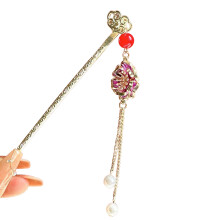 (2) Broche Papillon Perle - Style Chinois