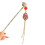 (2) Broche Papillon Perle - Style Chinois 1