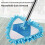 Triangular Ceiling Mop, 180 Rotating Head for Corners & High Walls, Wet/Dry Multi-Surface Duster, Extendable Cleaning Tool 5