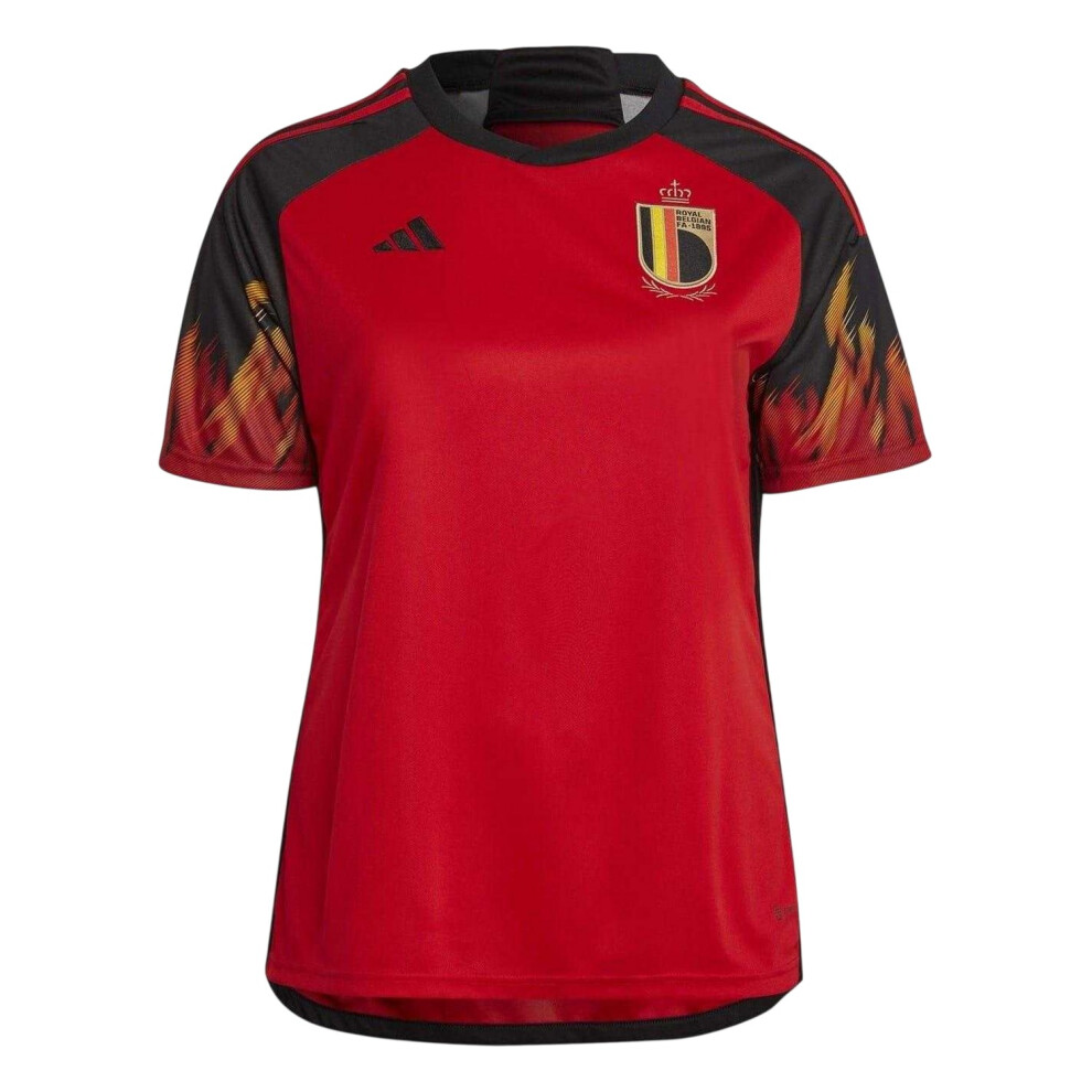 Adidas (22 Uk, Red) Womens/Ladies 2022/23 Belgium Home Jersey