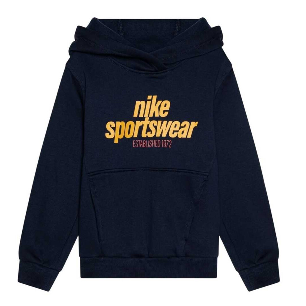 Nike (5-6 Years, Obsidian Black) Childrens/Kids Sportswear Club Hoodie